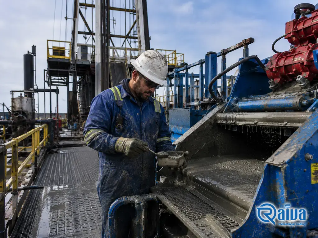 Drilling fluid rheology monitored at the shale shakers to control barite sag